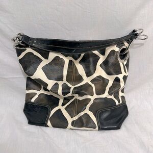 Giraffe Print Small Tote/Shoulder Bag